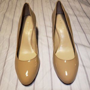 Nine West Nude Patent Leather Heels